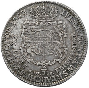 Frederick Krystian, 2/3 thaler 1763 FWoF, Dresden
