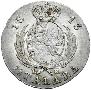 Duchy of Warsaw, Frederick Augustus I, 1/3 of a thaler 1813