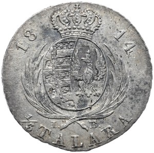 Duchy of Warsaw, Frederick Augustus I, 1/3 of a thaler 1814