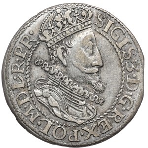 Zygmunt III Waza, ort 1615, Gdańsk, starsze popiersie, dwukropek dzieli M i D