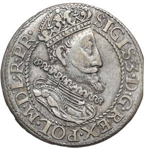 Sigismund III Vasa, ort 1615, Gdansk, older bust, colon divides M and D