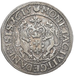 Sigismund III Vasa, ort 1615, Gdansk, older bust, colon divides M and D