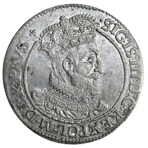 Zygmunt III Waza, ort 1618, Gdańsk, liść klonu