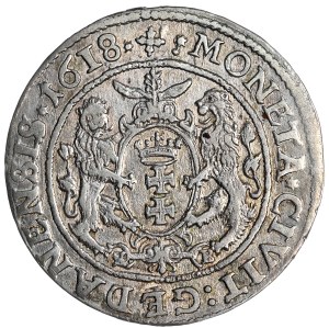 Sigismund III Vasa, ort 1618, Gdansk.