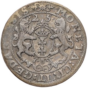Sigismund III Vasa, ort 1625, Gdansk.