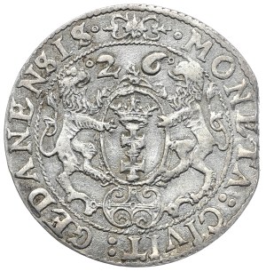 Sigismund III Vasa, ort 1626, Gdansk, circles on the sides of the date