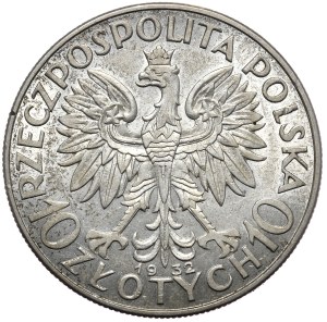 Second Republic, 10 gold 1932, female head, no mint mark, London