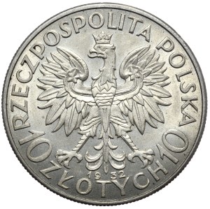 Second Republic, 10 gold 1932, female head, no mint mark, London