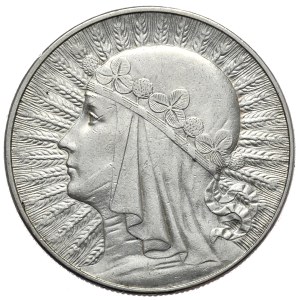II Rzeczpospolita, 10 złotych 1932, głowa kobiety, Warszawa