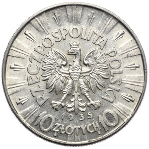 II Rzeczpospolita, 10 złotych 1935 Piłsudski, Warszawa