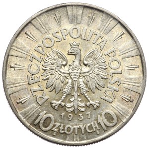 Second Republic, 10 zloty 1937 Pilsudski