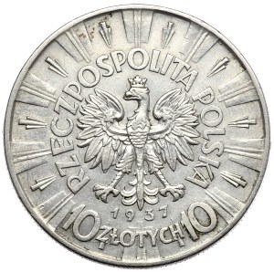 Second Republic, 10 zloty 1937 Pilsudski