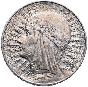 II Rzeczpospolita, 5 zloty 1932, woman's head, with mint mark, Warsaw