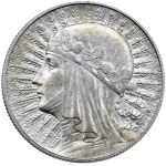 II Rzeczpospolita, 5 złotych 1932, głowa kobiety, ze znakiem mennicy, Warszawa