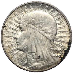 Second Republic, 5 gold 1932, female head, no mint mark, London