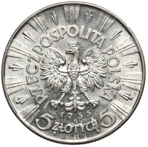 Second Republic, 5 zloty 1935, Pilsudski