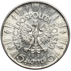 II Rzeczpospolita, 5 złotych 1935, Piłsudski