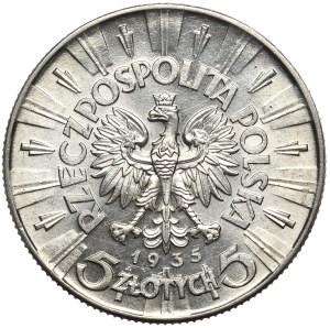 Second Republic, 5 zloty 1935, Pilsudski