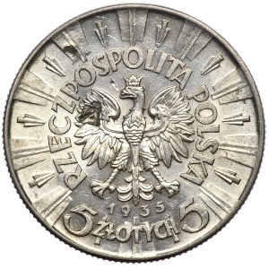 II Rzeczpospolita, 5 złotych 1935, Piłsudski