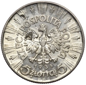 Second Republic, 5 zloty 1935, Pilsudski