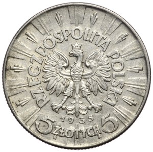 Second Republic, 5 zloty 1935, Pilsudski
