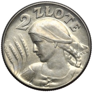 Deuxième République, 2 zlotys 1925 sans point, Philadelphie