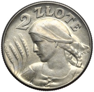Second Republic, 2 zloty 1925 without a dot, Philadelphia