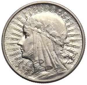Second Polish Republic, 2 zloty 1933, woman's head, Warsaw, minted