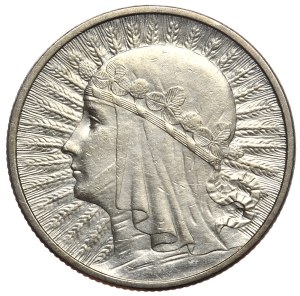 II Rzeczpospolita, 2 zloty 1933, woman's head, Warsaw