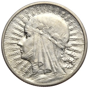 II Rzeczpospolita, 2 zloty 1933, woman's head, Warsaw