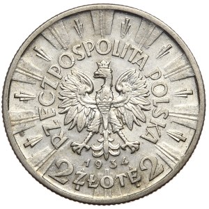 Second Republic, 2 zloty 1934 Pilsudski