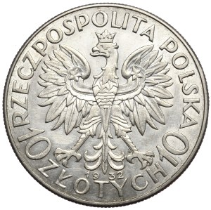 Second Republic, 10 gold 1932, female head, no mint mark, London