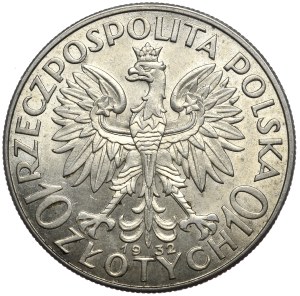 Second Republic, 10 gold 1932, female head, no mint mark, London