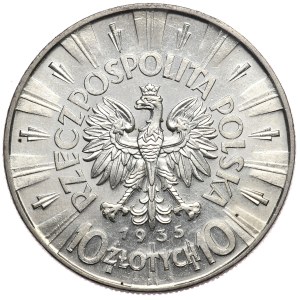 II Rzeczpospolita, 10 złotych 1935 Piłsudski, Warszawa