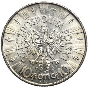 Second Republic, 10 zloty 1936, Pilsudski