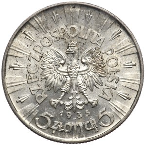 Second Republic, 5 zloty 1935, Pilsudski