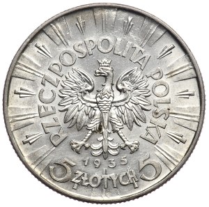 Second Republic, 5 zloty 1935, Pilsudski