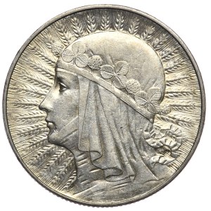 II Rzeczpospolita, 5 złotych 1933, głowa kobiety, Warszawa