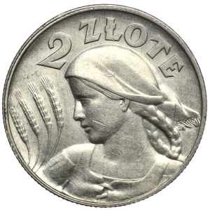 Second Republic, 2 zloty 1925, Woman and ears, London