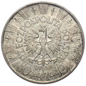 II Rzeczpospolita, 10 złotych 1938 Piłsudski