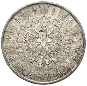 Second Republic, 10 zloty 1938 Pilsudski
