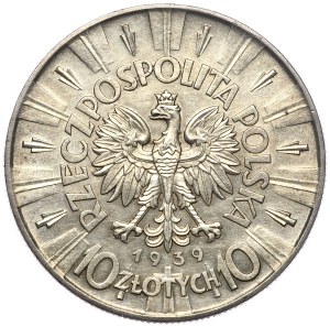 Second Republic, 10 gold 1939 Pilsudski