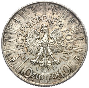 Second Republic, 10 gold 1939 Pilsudski
