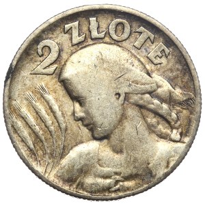 Second Republic, 2 zloty 1925, Woman and ears, London