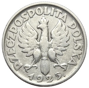 Second Republic, 2 zloty 1925, Woman and ears, London