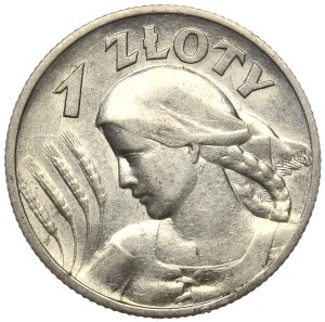 II Rzeczpospolita, 1 zloty 1925 Woman and ears