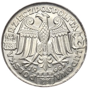 PRL, 100 złotych 1966 Mieszko i Dąbrówka, próba - głowy