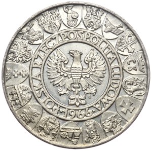 People's Republic of Poland, 100 zloty 1966 Mieszko and Dabrowka, sample - half figures