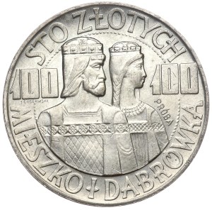 People's Republic of Poland, 100 zloty 1966 Mieszko and Dabrowka, sample - half figures