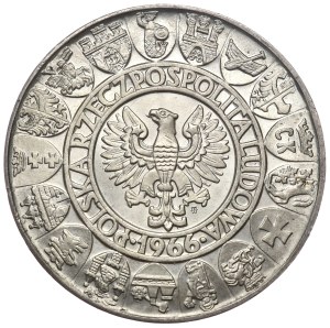 People's Republic of Poland, 100 zloty 1966 Mieszko and Dabrowka, sample - half figures